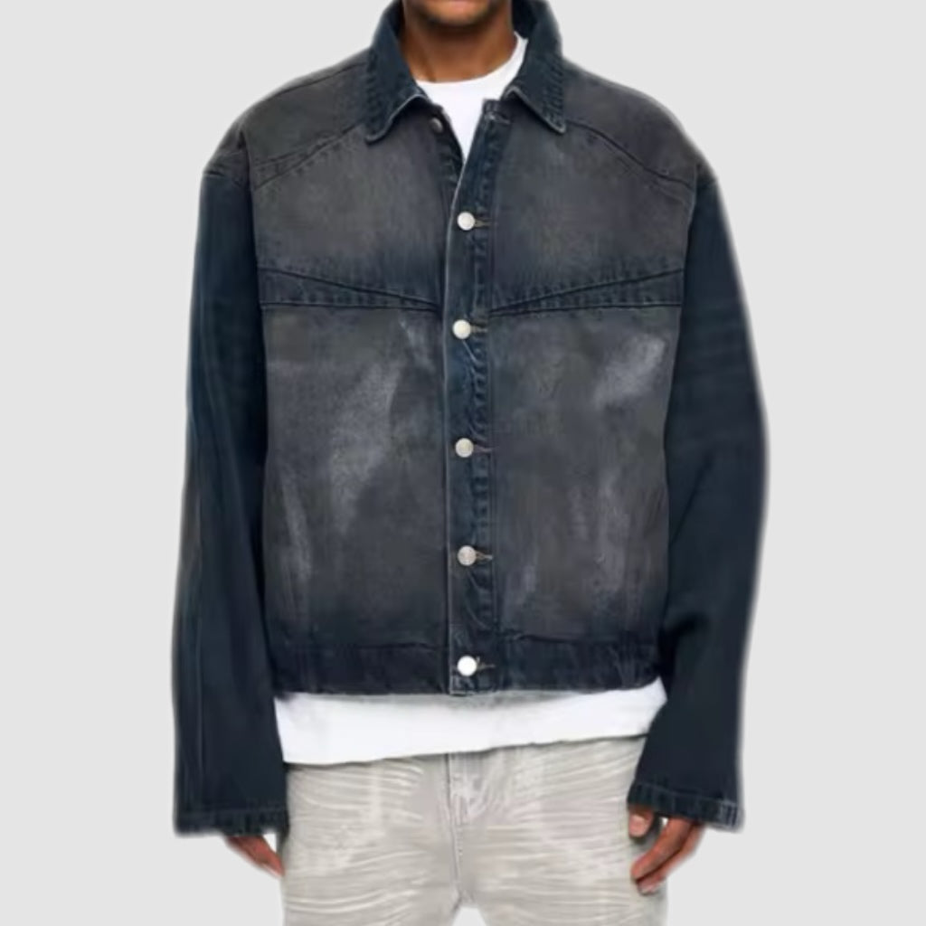 Washed Black denim Jacket