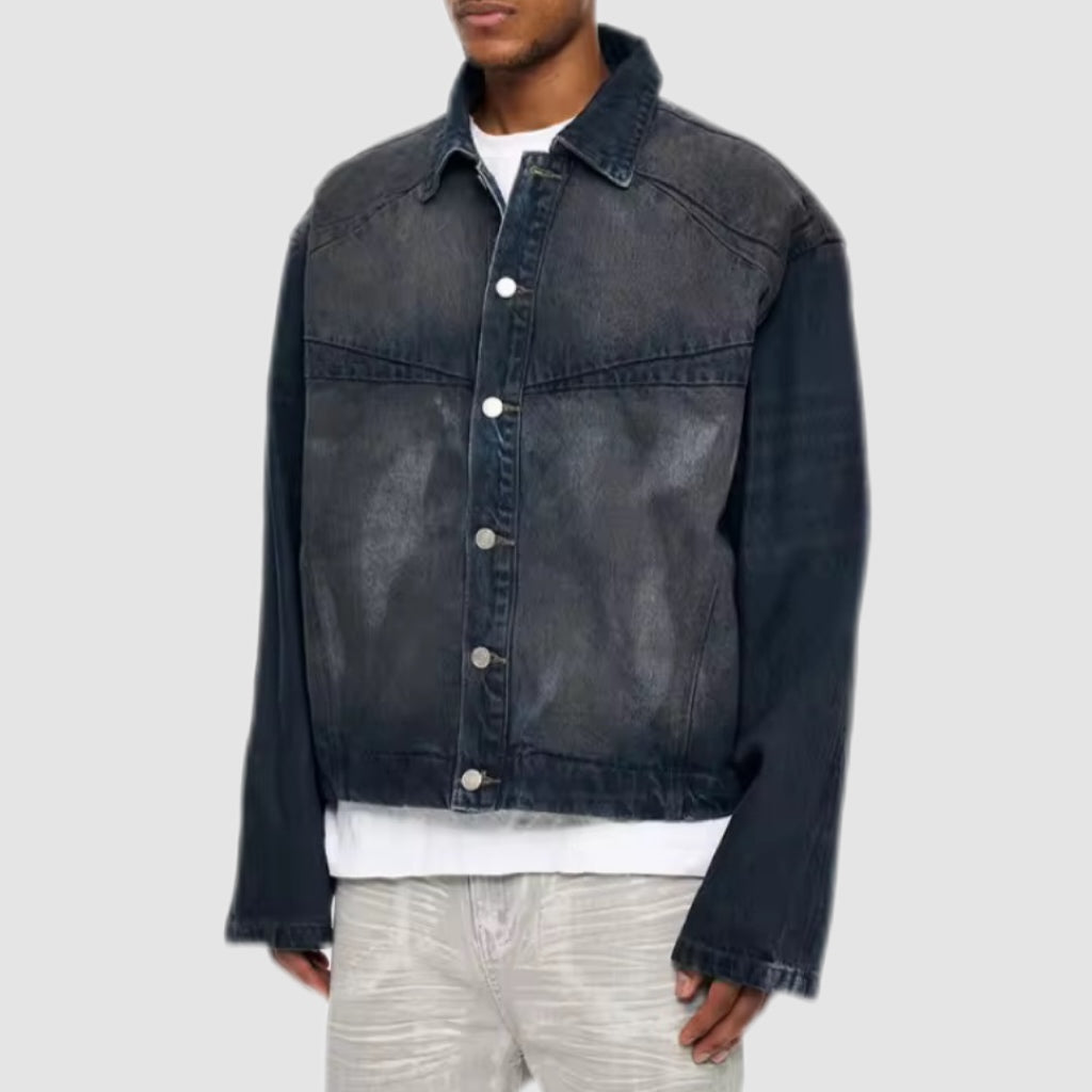 Washed Black denim Jacket