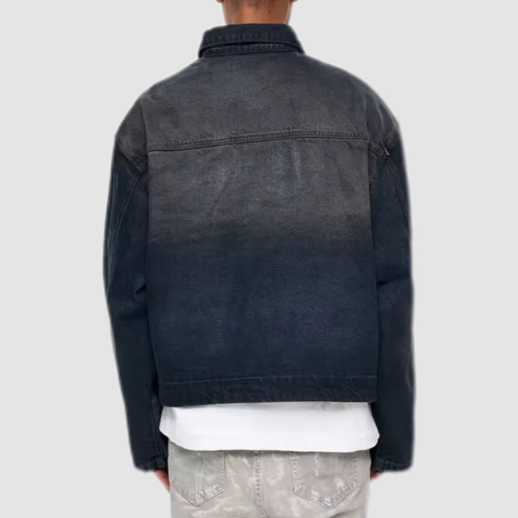 Washed Black denim Jacket