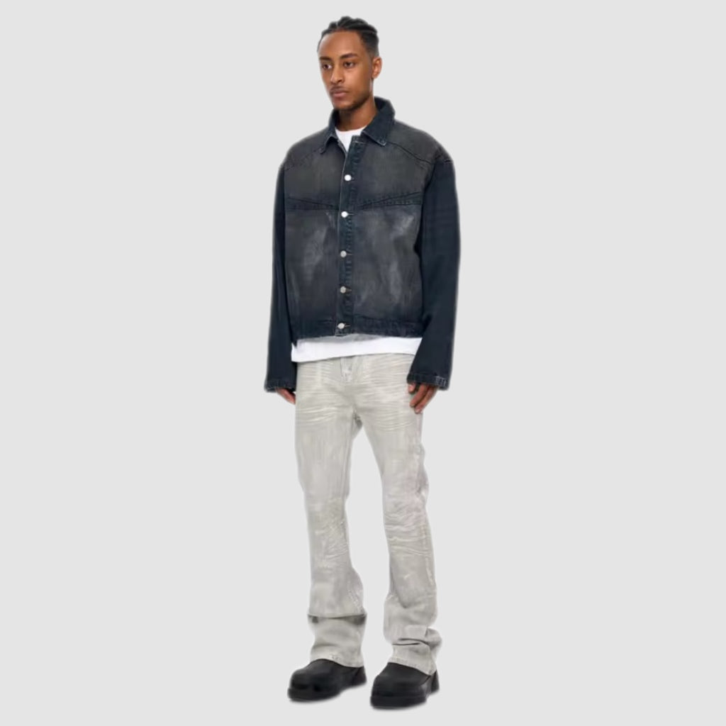 Washed Black denim Jacket