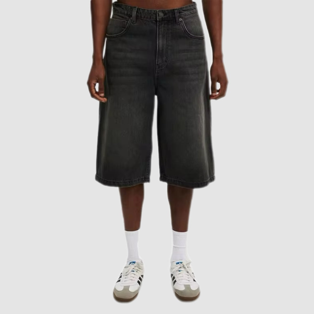 Black Wash Baggy Jorts