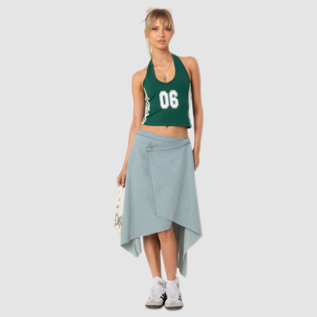 Sporty ‘06 Halter Crop Top
