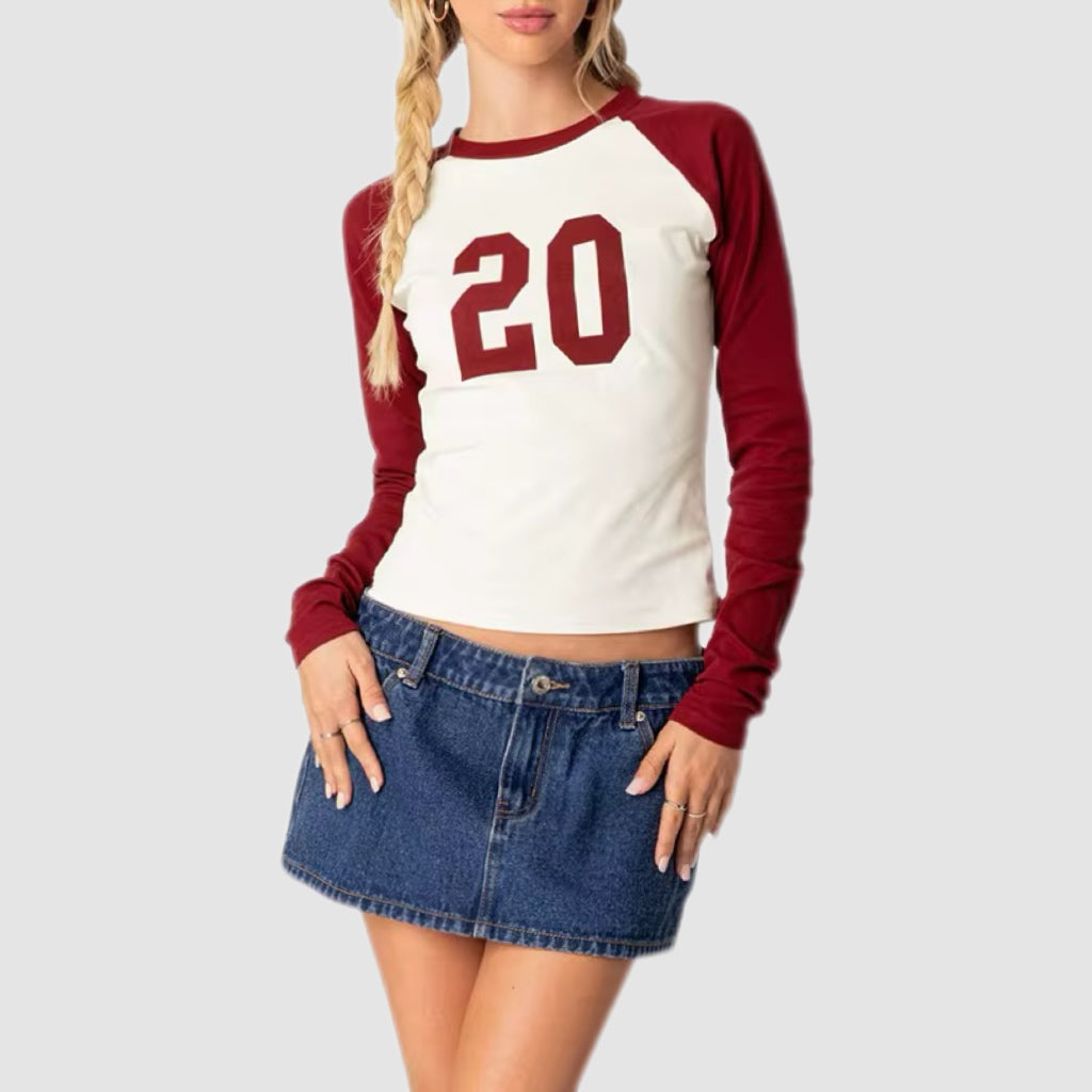 Vintage 20 Baseball Long Sleeve Tee