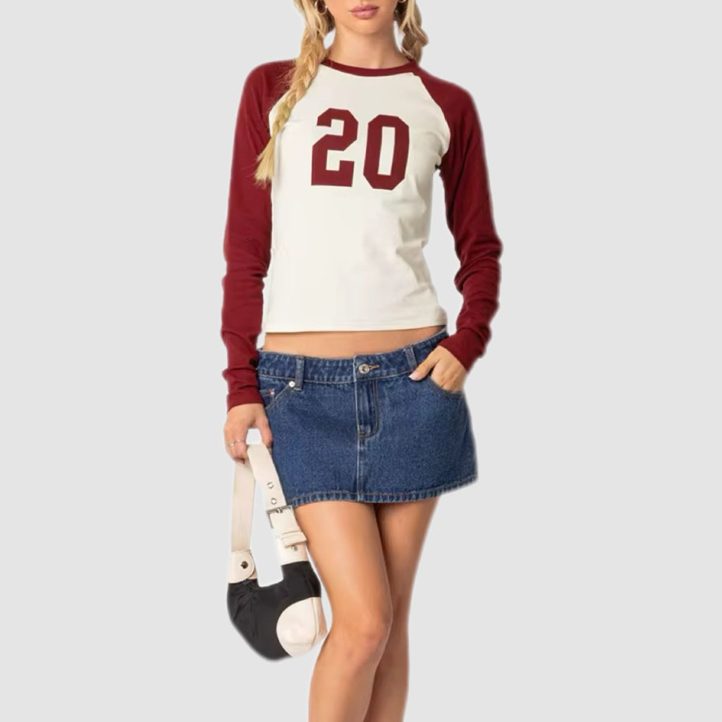 Vintage 20 Baseball Long Sleeve Tee