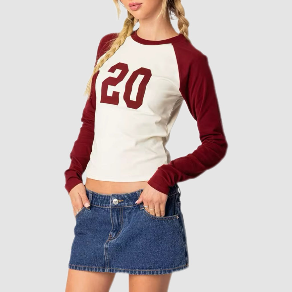 Vintage 20 Baseball Long Sleeve Tee