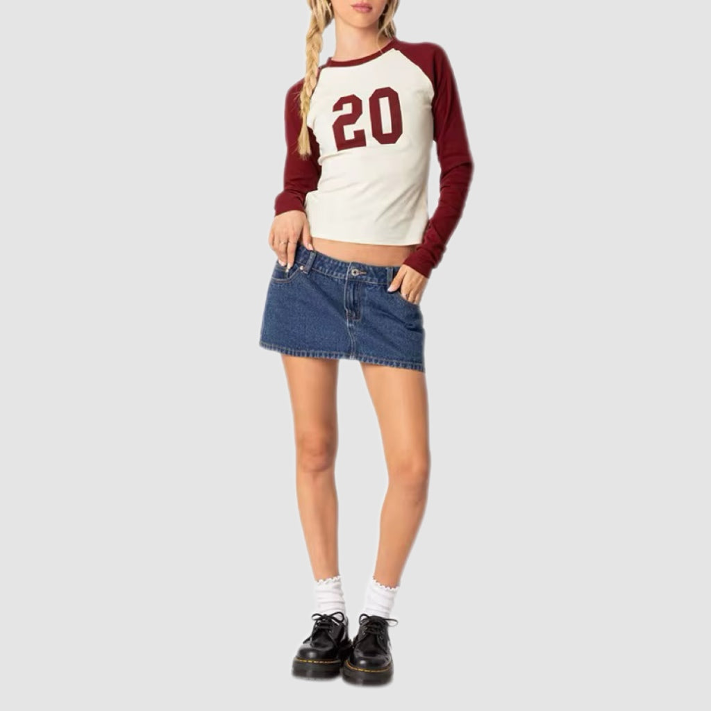 Vintage 20 Baseball Long Sleeve Tee