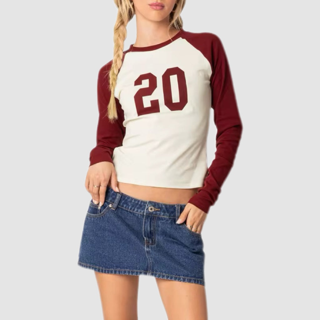 Vintage 20 Baseball Long Sleeve Tee