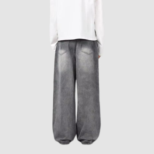 Ash Fade Wide-Leg Denim Jeans