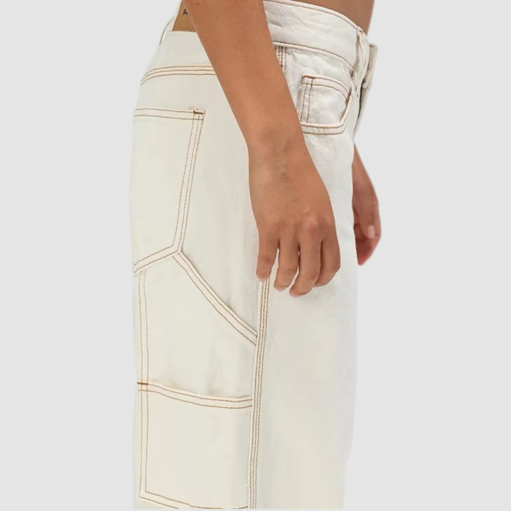 White Beach Baggy Denim Jeans