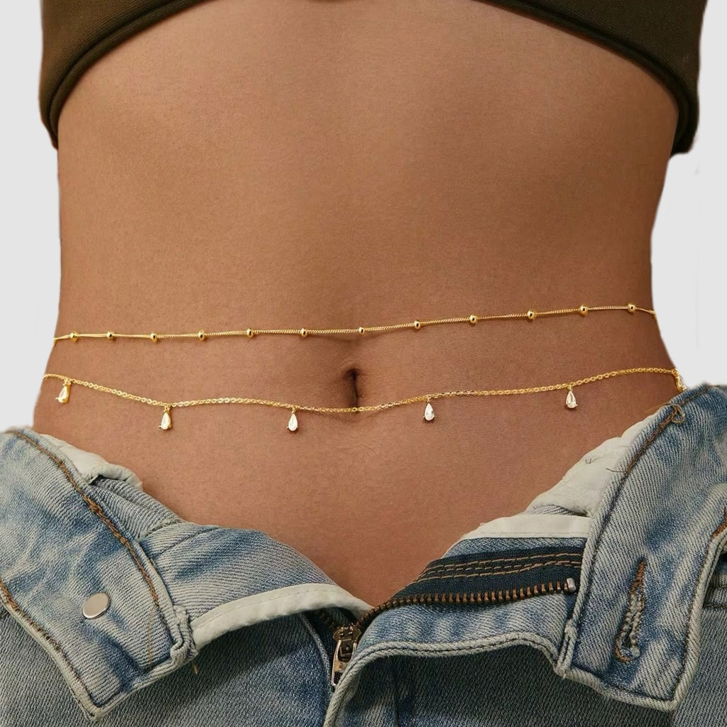 Gold Waist Chain Set