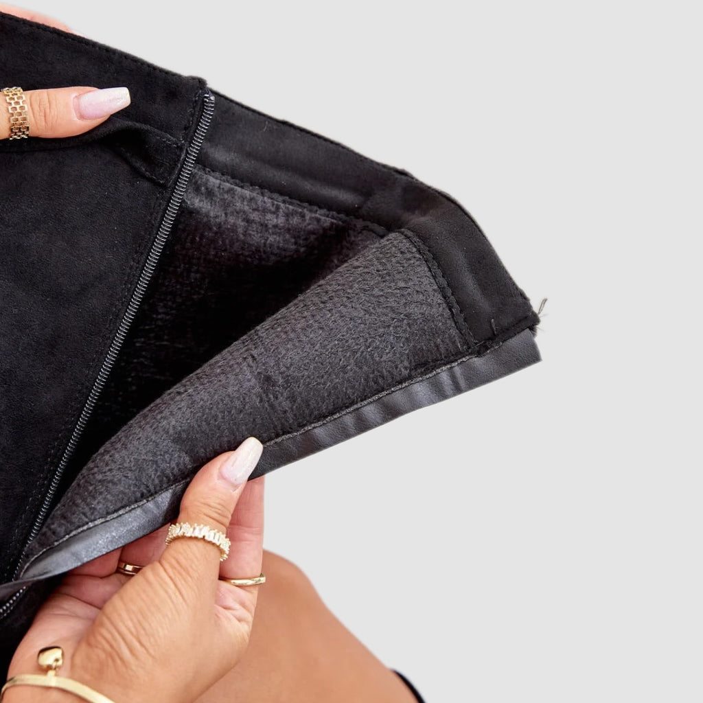 Black Slouch Knee-High Boots