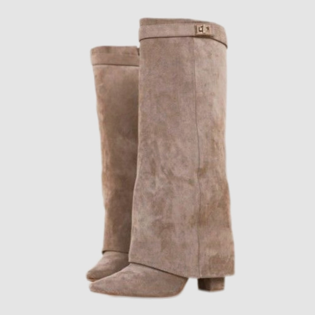 Black Slouch Knee-High Boots