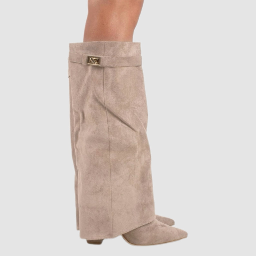 Black Slouch Knee-High Boots