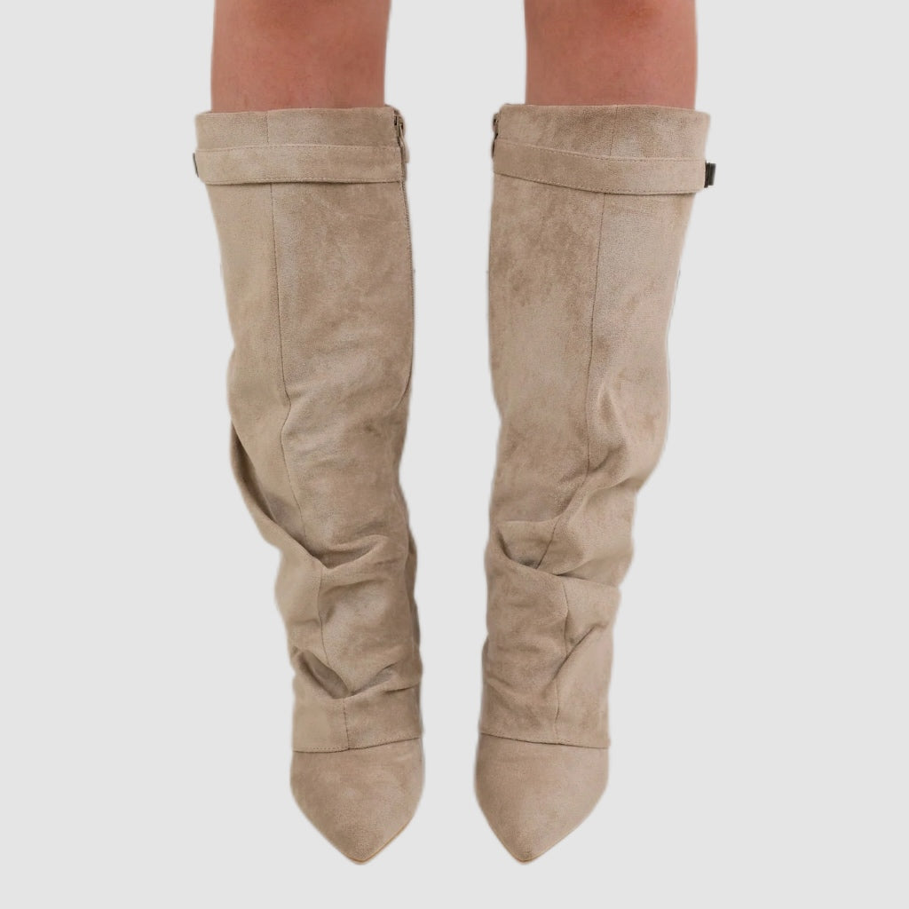 Black Slouch Knee-High Boots