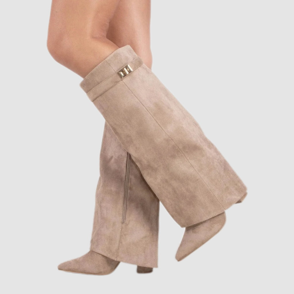 Black Slouch Knee-High Boots