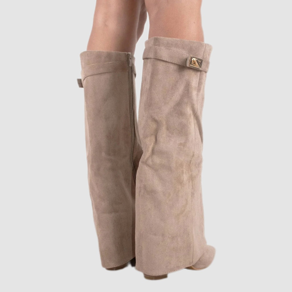 Black Slouch Knee-High Boots