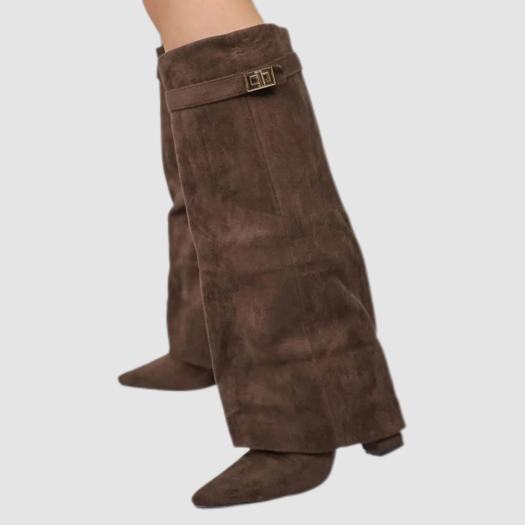 Black Slouch Knee-High Boots