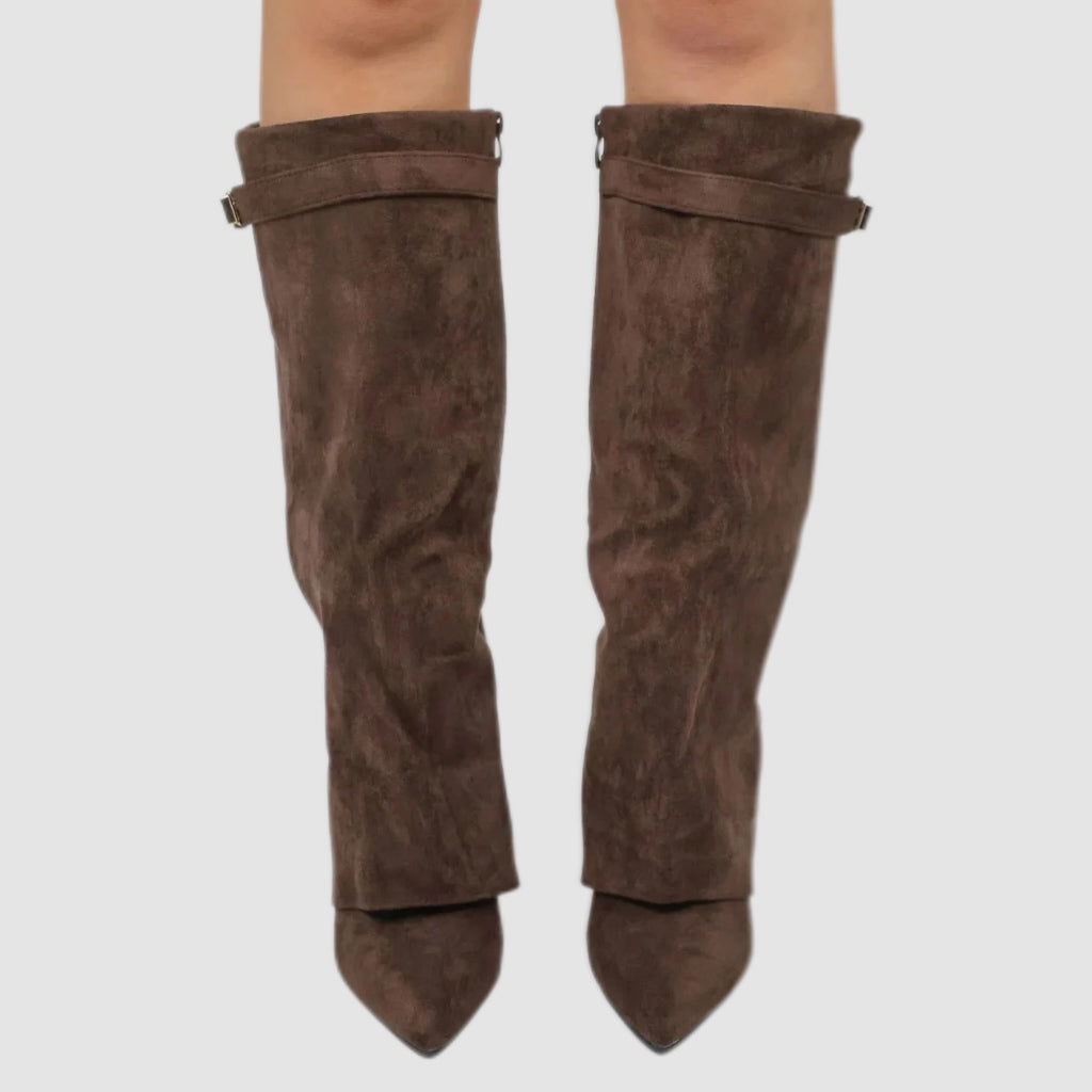 Black Slouch Knee-High Boots